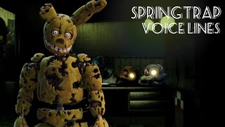 Springtrap all voice lines remake [upl. by Alakam]