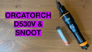 Unboxing Orcatorch D530V and Underwater Photography SNOOT review  OrcaTorch D530V test and review [upl. by Nilahs]