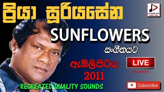 SUNFLOWER WITH PRIYA SURIYASENA පැරණි සන්ෆ්ලවර්ස් LIVE SHOW AMBILIPITIYA RECREATED SOUNDS [upl. by Buatti824]