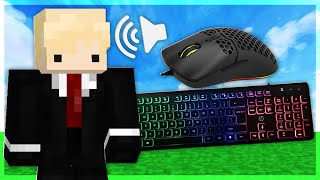 500 SUBS Keyboard  Mouse Sounds • MineLatino SkyWars ASMR [upl. by Callery768]