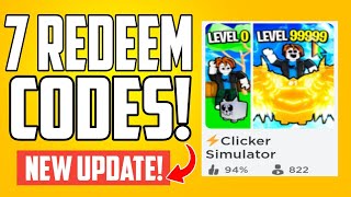 Clicker Simulator CODES 2024  EVERY WORKING CODES  ALL ROBLOX CODES [upl. by Ilwain119]