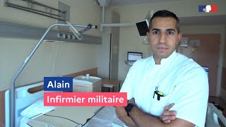 Portrait d’Alain infirmier en soins généraux à l’hôpital militaire Percy [upl. by Akinek540]