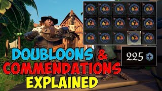 Doubloons amp Commendations Explained  Bilge Rat Adventures  Sea of Thieves [upl. by Bengt829]