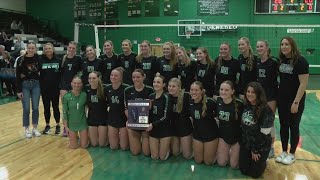 Geneseo Volleyball wins Regional Title 20 over Pontiac [upl. by Kano]