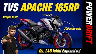 TVS Apache RTR 165 RP  Special Enough  Review  PowerDrift [upl. by Lathrop]