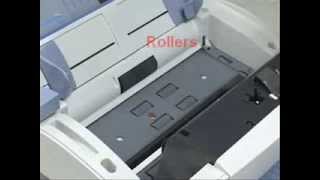 Kodak i30 i40 Scanner Cleaning Driver Roller Procedures [upl. by Einwahs]