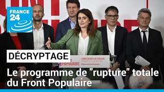 Législatives  création du Front Populaire en France un programme de quotrupturequot totale [upl. by Dachy831]