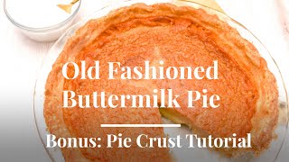 The Secret to Perfect Old Fashioned Buttermilk Pie  Chef Lorious [upl. by Anirahtak594]