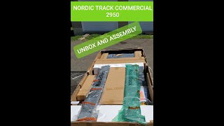 NORDIC TRACK 2950 TREADMILL UNBOXING AND ASSEMBLY [upl. by Ikuy]