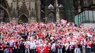 Flashmob und Marsch zum 2 Final Heimspiel der DEL Meisterschaft 20132014 [upl. by Winshell]