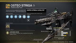 Osteo Striga God Roll PVE [upl. by Donnell]