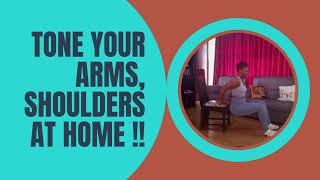 GET RID OF FLABBY ARMS  ARM AND SHOULDER TONING WORKOUTS YOU CAN DO AT HOME [upl. by Oinoitna]