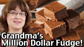 How To Make Grandma’s Million Dollar Fudge  BEST Easy Fudge Recipe [upl. by Ainex967]