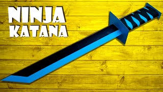 Ninja Katana Schwert selber machen aus Papier basteln  paper ninja katana sword DIY 4K [upl. by Bell655]