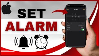 How To AddSet An Alarm On iPhone [upl. by Meerek468]