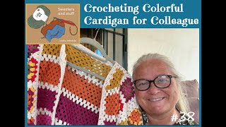 38 crocheting a colorful cardigan from a picture [upl. by Luben]