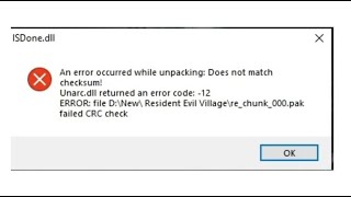 ISDonedll Error  Unarcdll returned Error Code 12 FIX [upl. by Ronym306]