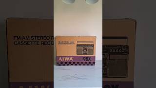 AIWA CS90X Stereo Radio Cassette Recorder aiwa 80smusic retro cassette oldsong vintage music [upl. by Neelsaj]