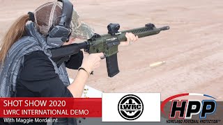 LWRC International Demo at Shot Show 2020 with Maggie Mordaunt  HPP Training [upl. by Assirrec]