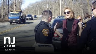 Full video Port Authority commissioner confronts police during NJ traffic stop [upl. by Wolfie325]