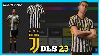 DLS 23  Juventus Turin New Kits 2324 In Dls 23 Import Juventus New Jersey In Dls 23 [upl. by Enylekcaj]