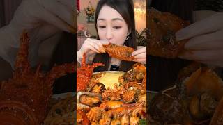 Asmr Seafood Mukbang  Octopus Shrimp amp Spicy Noodles” [upl. by Broucek]