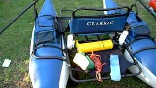 inflatable fishing pontoon boat cimarron classic [upl. by Regina489]