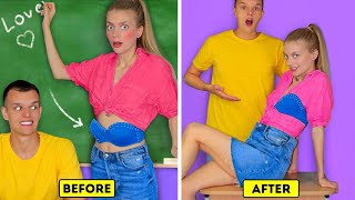 FASHION HACKS amp CLOTHES DIY  Girly Clothes Transformation Ideas by Mariana ZD [upl. by Akemrej622]