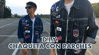 DIY CHAQUETA CON PARCHES Y CÓMO COMBINARLA  Juanjus [upl. by Brasca]