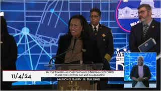 Mayor Bowser Holds Briefing on Security Plans for Election Day and Inauguration 11424 [upl. by Tayyebeb]