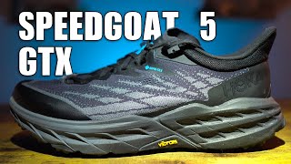 HOKA Speedgoat 5 GTX  Best winter trail running shoes [upl. by Carbo]