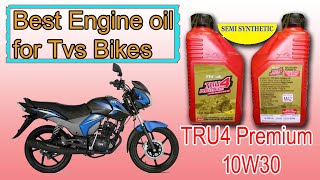 TRU4 Premium 10W30 4T SEMI Synthetic Oil 1 LtrTvs Motorcycle engine oilBangla [upl. by Ennovahs]