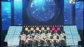 091507 MTV LIVE WOW SNSD  Into The New World Live [upl. by Gerry]