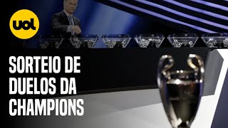 SORTEIO DA CHAMPIONS LEAGUE Oitavas terá PSG x Real Madri confira DUELO da Liga dos Campeões [upl. by Halehs]