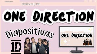 DIAPOSITIVAS CON TEMATICA ONE DIRECTION  POWER POINT CREATIVO [upl. by Ymia]