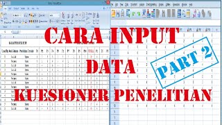 Cara Memasukkan Data Kuesioner Skala Likert ke Excel amp SPSS Part 2 [upl. by Wanids775]