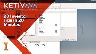 20 Inventor Tips in 20 Minutes  Autodesk Virtual Academy [upl. by Yerocaj412]