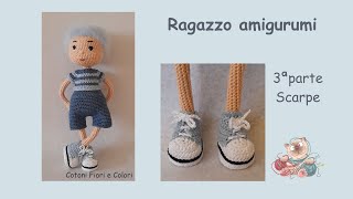 Ragazzo amigurumi 3ªparte Scarpe [upl. by Ammadas627]