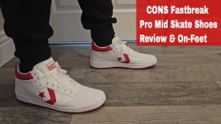 Converse Fastbreak Pro Mid Skate Shoes Review amp On Feet HD 1080p [upl. by Alvar]