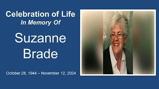 Suzanne Brades Celebration of Life [upl. by Hayward]