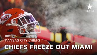 Kansas City Chiefs Freeze Out Miami Dolphins in AFC Wild Card Game at Arrowhead Stadium Photos [upl. by Ninel]