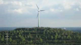 Windrad Halde Hoppenbruch in Herten im Ruhrgebiet  Windkraftanlage Enercon E66 [upl. by Johiah]