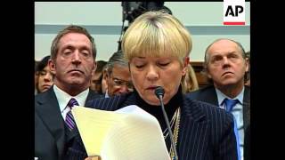 Relatives of Blackwater Security employees who were killed in Iraq testify before a Congressional c [upl. by Nylyoj]