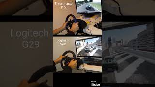 Logitech G29 vs Thrustmaster T150 [upl. by Candi]