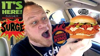 BURGER KING ☆SURGE SODA amp JALAPENO CHICKEN SANDWICH☆ Food Review [upl. by Ameehs336]