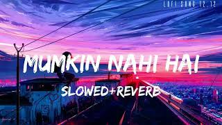 Mumkin Nahi Hai Tujhko Bhulana Song Slowed Reverb l Sushant Rajpot Shraddha Kapoor l [upl. by Halbert]