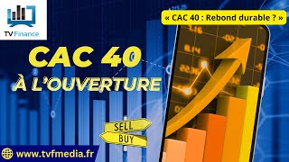 Antoine Quesada  « CAC 40  Rebond durable  » [upl. by Lissak]