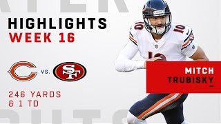 Mitch Trubisky Highlights vs 49ers [upl. by Nahshon850]