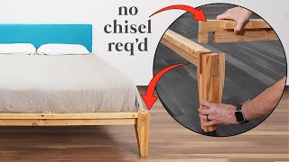 DIY Castle Joint Platform Bed made w 2x4s Buy vs DIY [upl. by Nikolia]