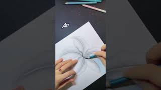 Flower 🌸 drawing simple and easy short art korea subscribe [upl. by Schellens]